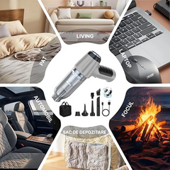 Aspirator Auto Fără Sac și Fără Fir