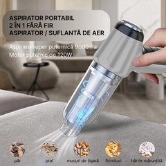 Aspirator Auto Fără Sac și Fără Fir
