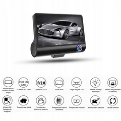 Sistem Cameră Auto 3-in-1 FullHD cu Cameră Spate