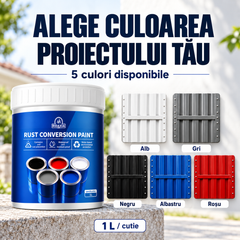 Alb, gri, negru, albastru și roșu. 1 L / cutie