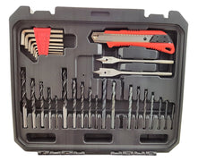 Set complet - șurubelniță electrică fără fir cu 77 piese + 2 baterii