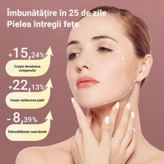 Aparat de masaj facial V-Face pentru liftingul bărbiei cu terapie LED 2-în-1