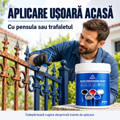 Aplicare ușoară acasă, cu pensula sau trafaletul